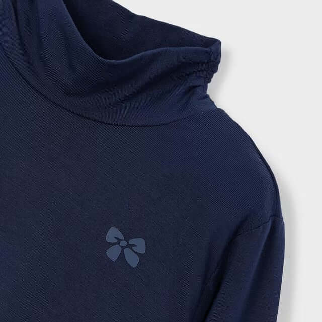 Lupetto MAYORAL blue girl's t-shirt with bow