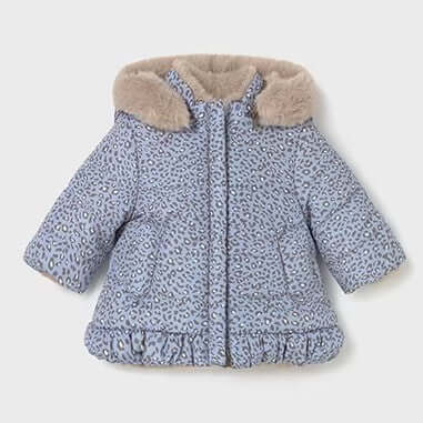MAYORAL reversible jacket for newborn girls 2/4 MONTHS - 18 MONTHS