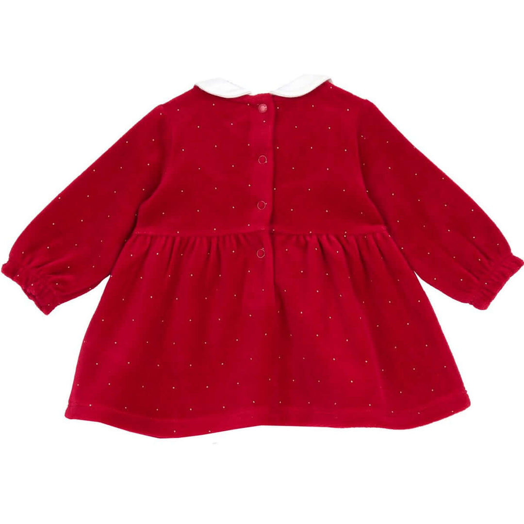 Vestido CHICCO Il Mio First Natale de chenilla roja