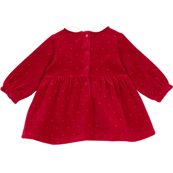 Vestido CHICCO Il Mio First Natale de chenilla roja