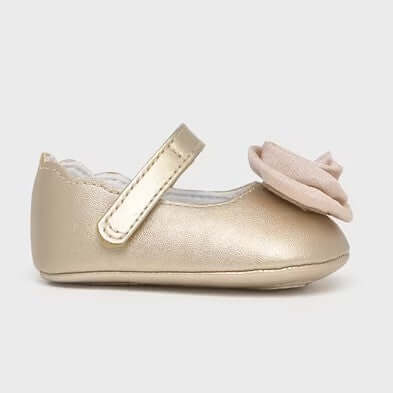 MAYORAL gold ballet flat for baby girl 16 - 19