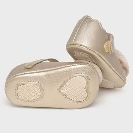 MAYORAL gold ballet flat for baby girl 16 - 19