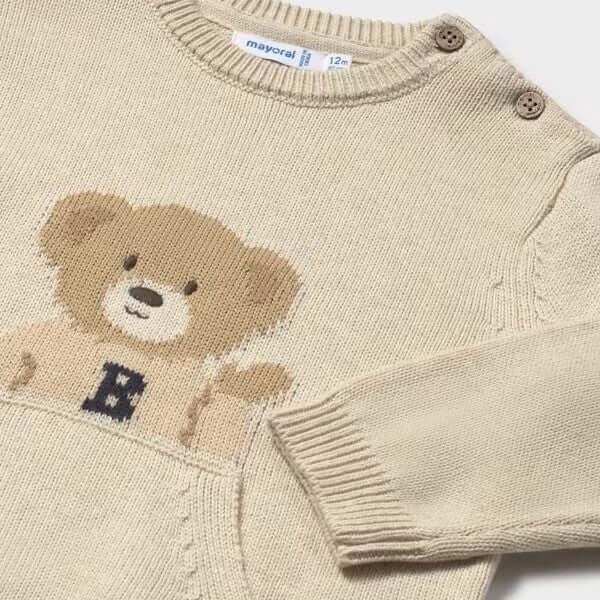 Maglioncino MAYORAL orsetto beige 6 mesi - 4 anni