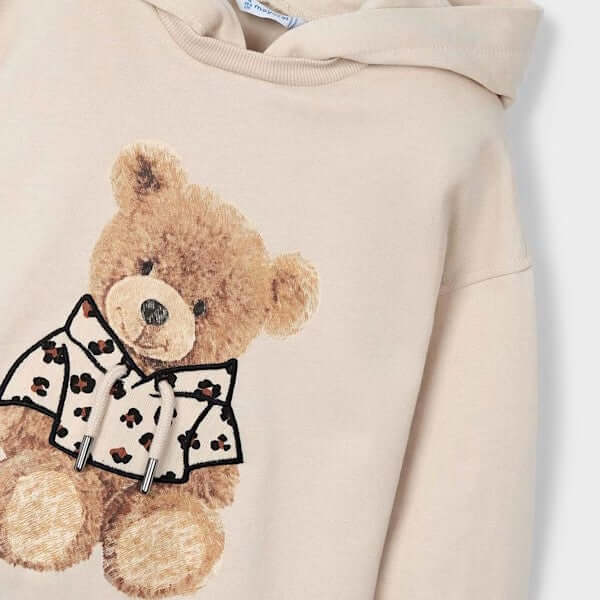 MAYORAL dress in beige fleece with bear print 2 years - 10 years