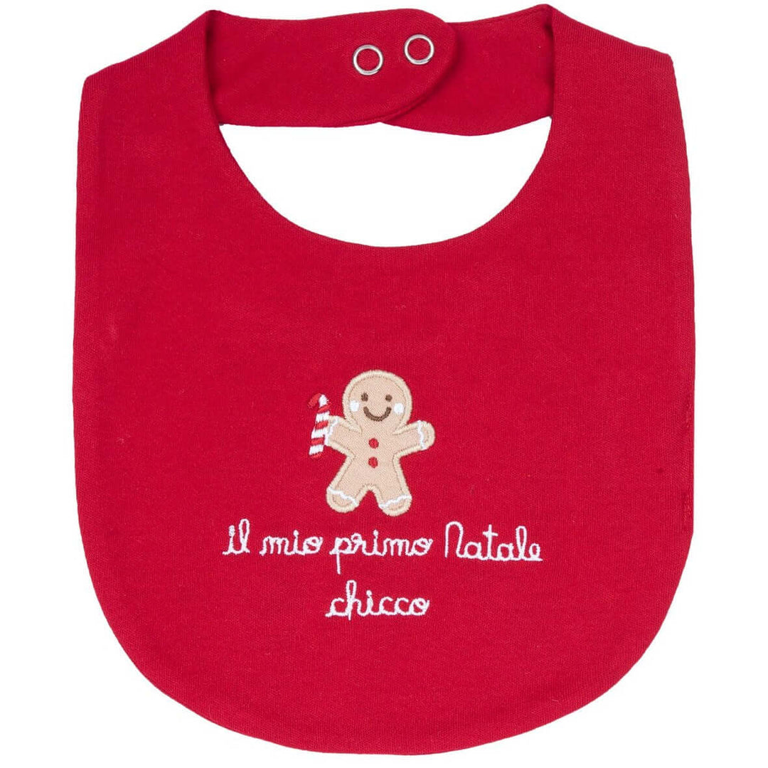CHICCO Meu primeiro babador de Natal e pão de gengibre