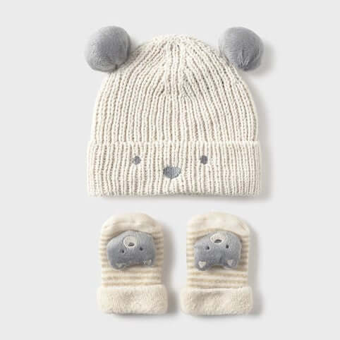 Cappello e scarpina a calzino MAYORAL 3 mesi - 12 mesi