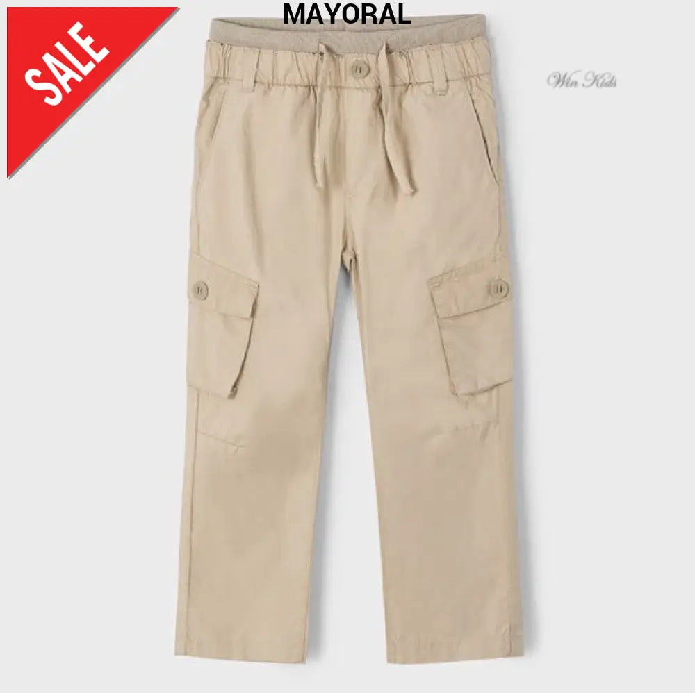 Pantalone MAYORAL cargo beige 2 anni - 10 anni Pantaloni