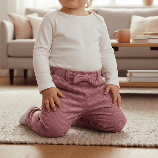 Pantalone MAYORAL velluto rosa blush