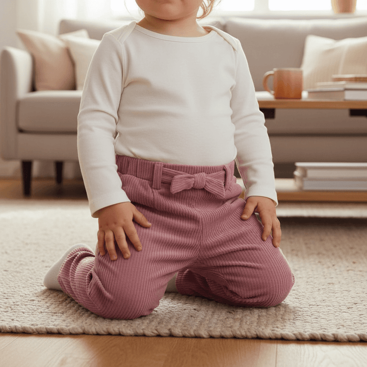 Pantalone MAYORAL velluto rosa blush