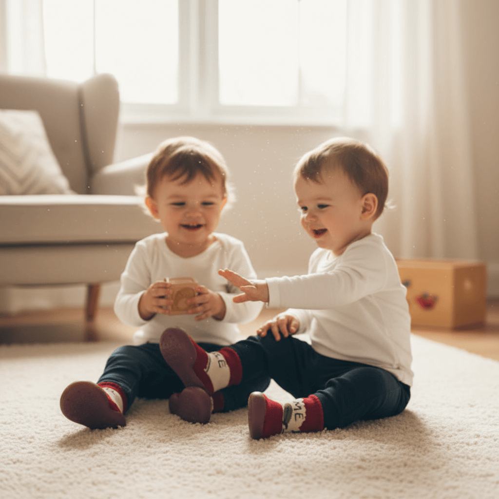 Pantofole MAYORAL apple indossate da bambini