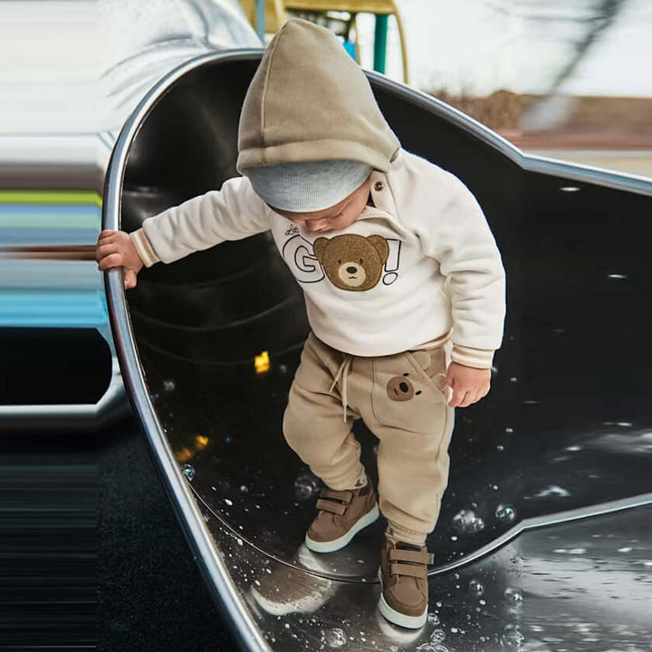 MAYORAL beige bear trousers 6 months - 4 years