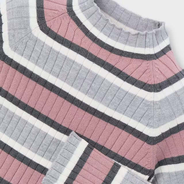 Maglioncino lupetto MAYORAL in tricot a fantasia rigata 2 anni - 10 anni