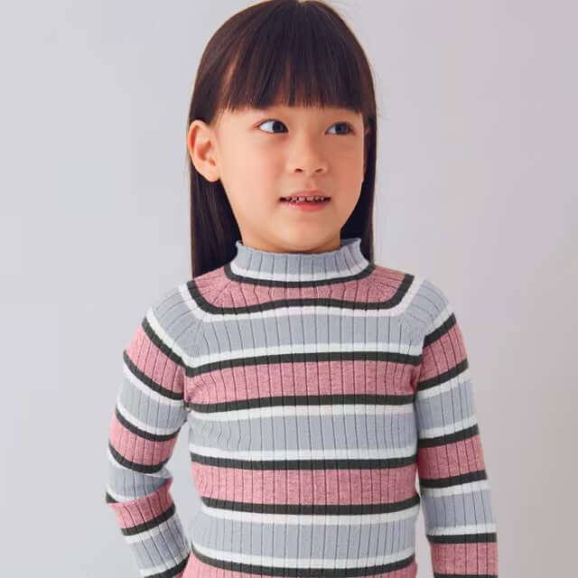 Maglioncino lupetto MAYORAL in tricot a fantasia rigata 2 anni - 10 anni