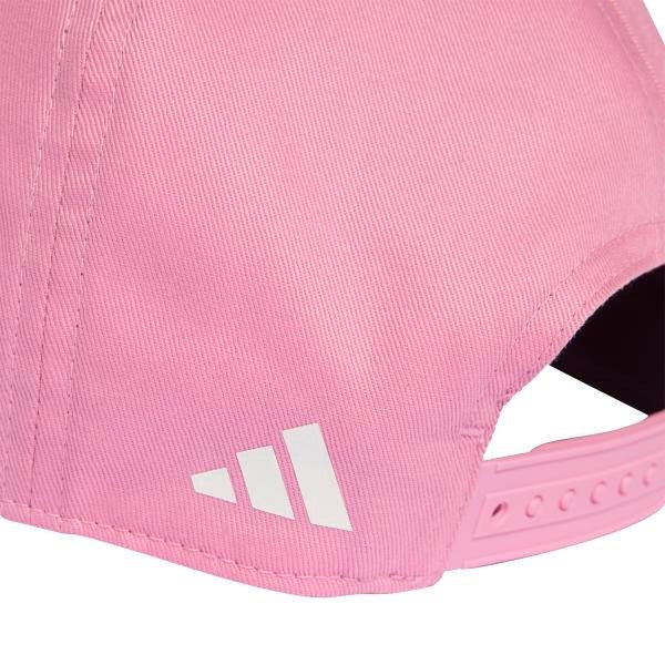 Cappello ADIDAS rosa con logo e visiera 4anni - 16 anni