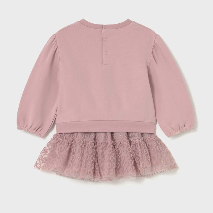 Conjunto moletom e saia rosa MAYORAL 6 meses - 4 anos