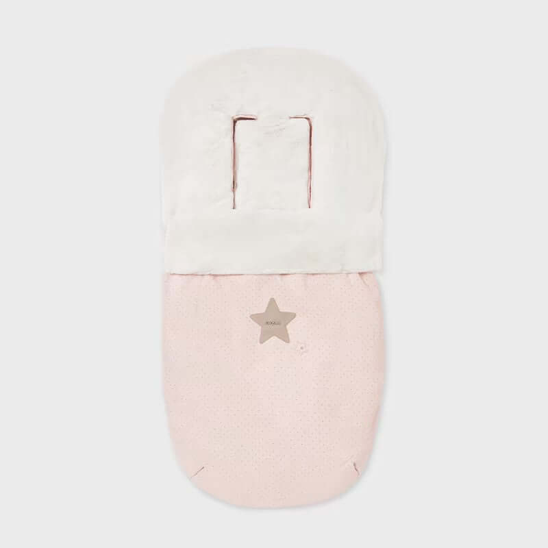 MAYORAL baby fur stroller lining pink