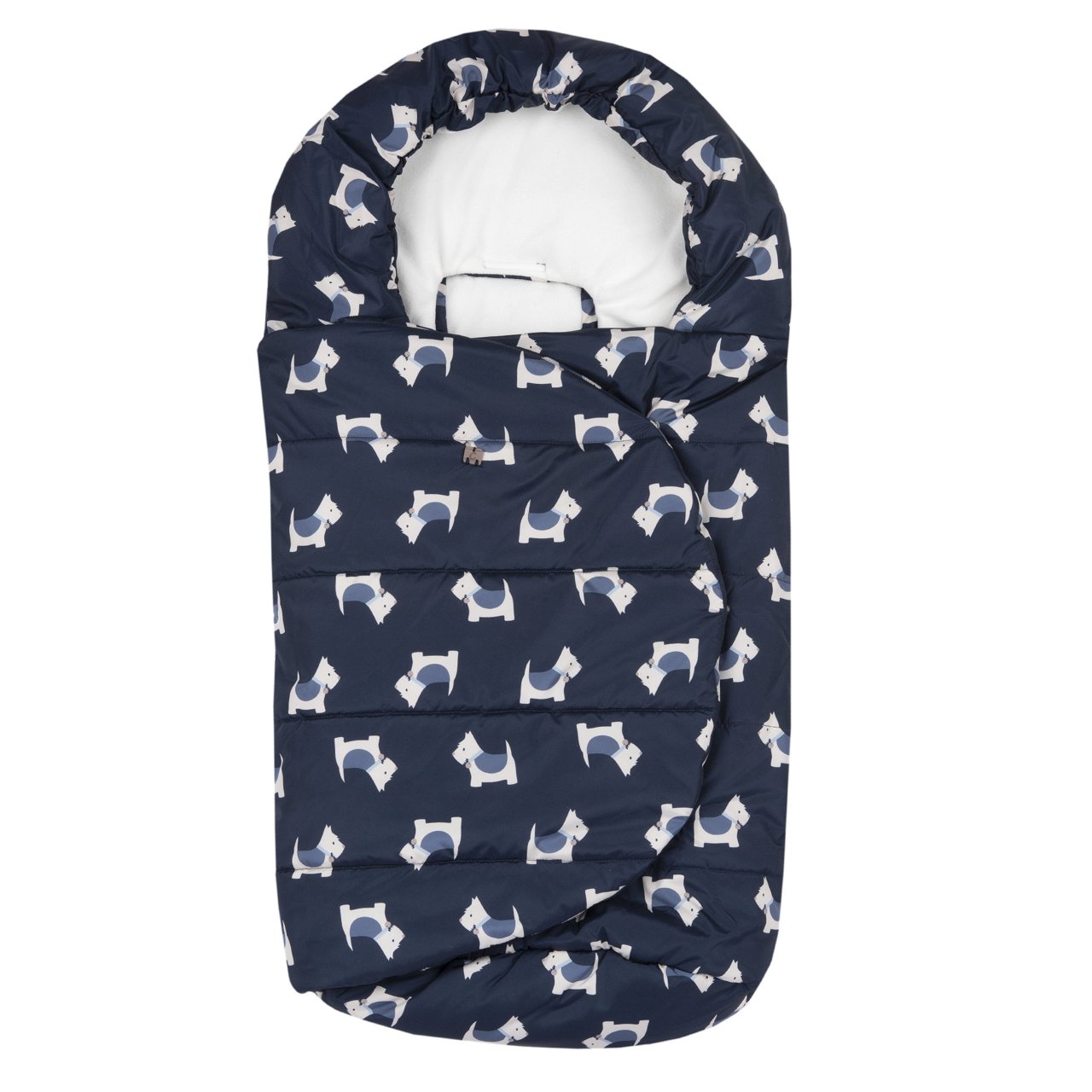 Sacco CHICCO invernale imbottito blu fantasia cagnolino