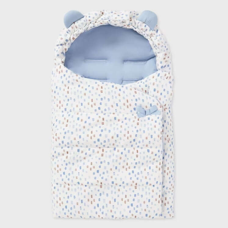 Saco de dormir bebê MAYORAL estampado em azul