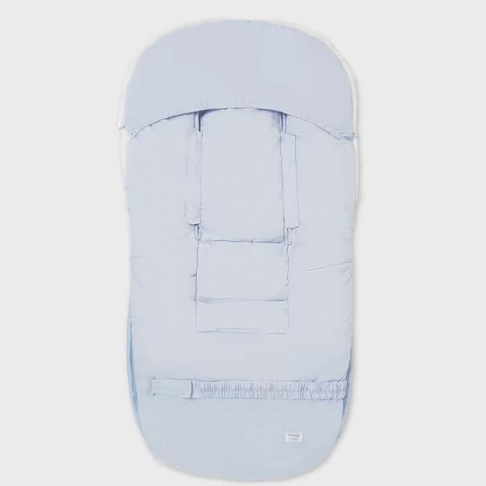 Forro de carrinho de bebê MAYORAL em pele, azul claro