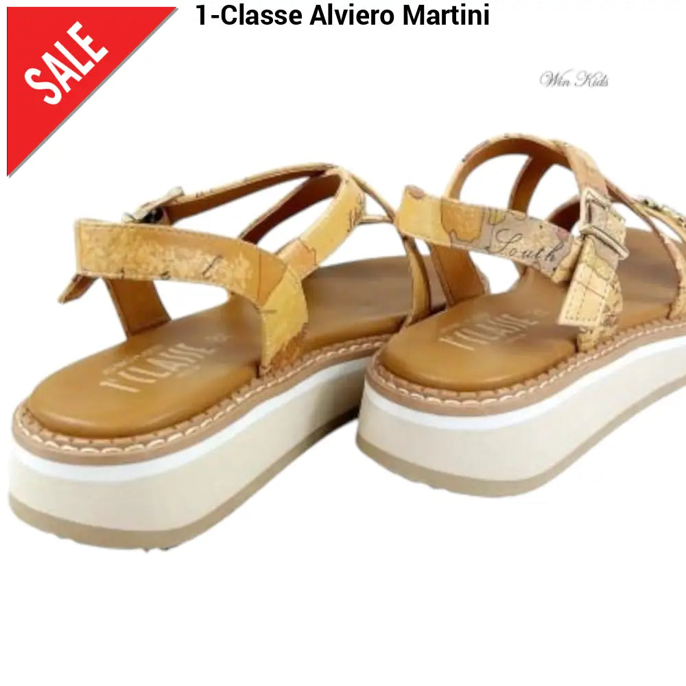 Sandali ALVIERO MARTINI donna e junior tutta geo logo oro dal 35 fino al 40 Sandali