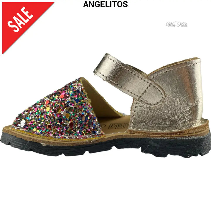 Sandali ANGELITOS chiuso sul retro glitter multicolor 18 - 27 Sandali