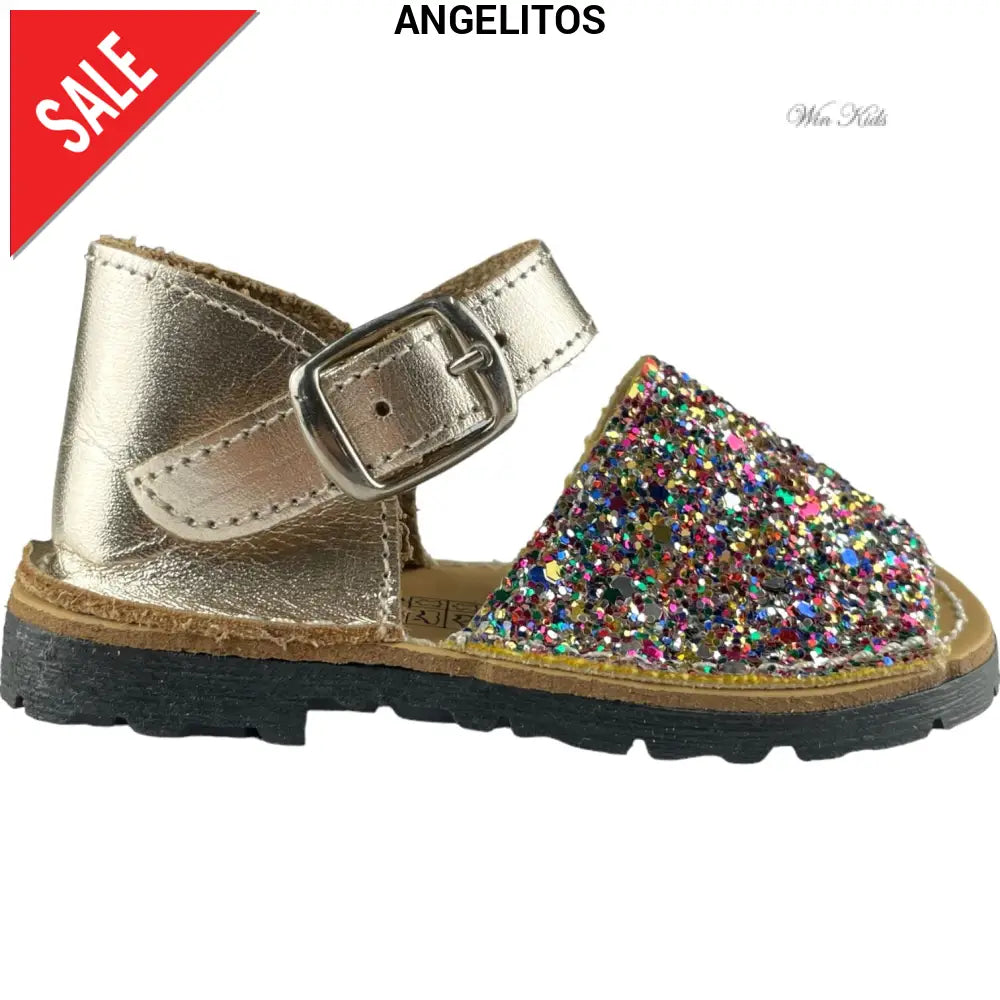Sandali ANGELITOS chiuso sul retro glitter multicolor 18 - 27 Sandali