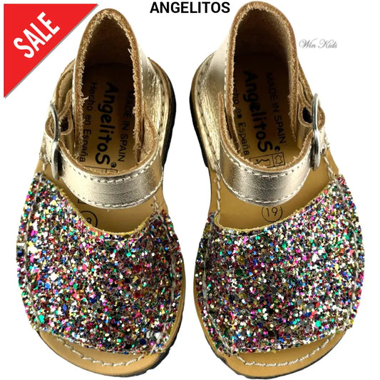 Sandali ANGELITOS chiuso sul retro glitter multicolor 18 - 27 Sandali