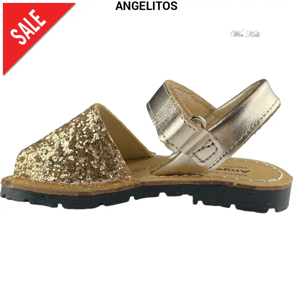 Sandali ANGELITOS glitter platino 20 - 34 Sandali