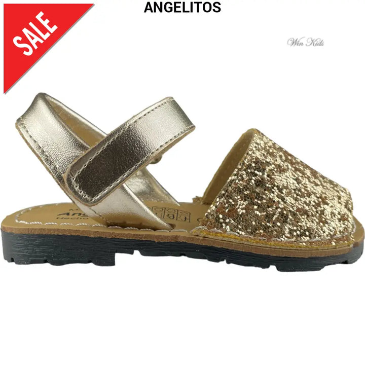 Sandali ANGELITOS glitter platino 20 - 34 Sandali