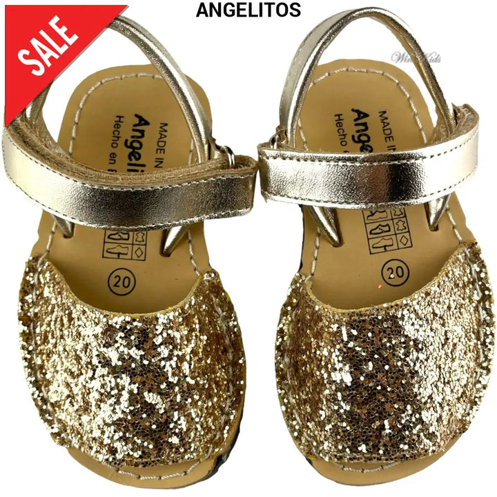Sandali ANGELITOS glitter platino 20 - 34 Sandali