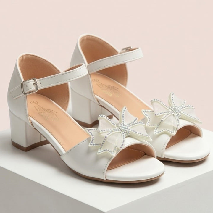 Heeled sandals by Sofia with bow sizes 31-36