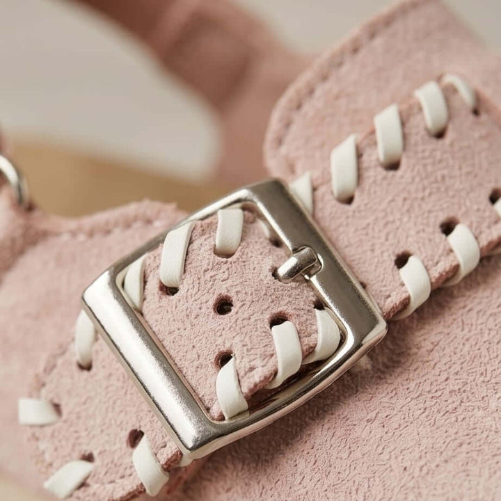 Pink sabot sandals by Sofia for girls sizes 28-33