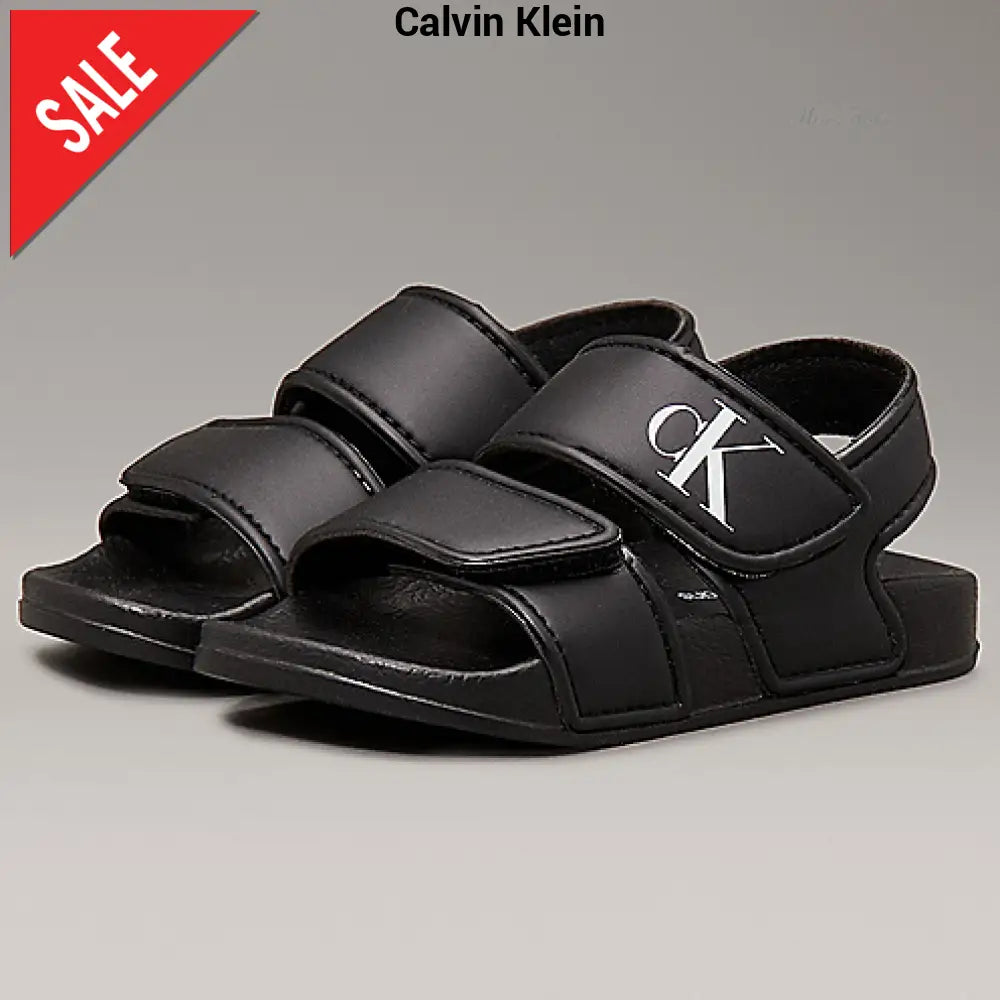 Sandali CALVIN KLEIN per bambini nero con velcro dal 24 fino al 34 Sandali
