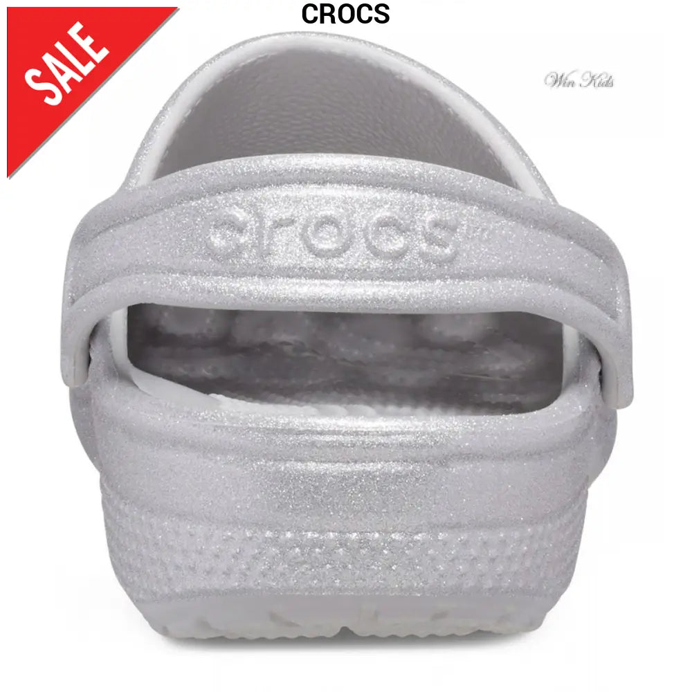 Sandali CROCS argento glitter da bambina 19 - 35 Sandali