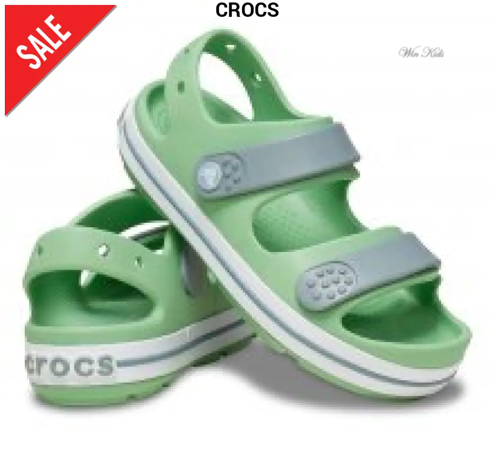 Sandali CROCS bambini verde doppio velcro 23 - 34 Sandali