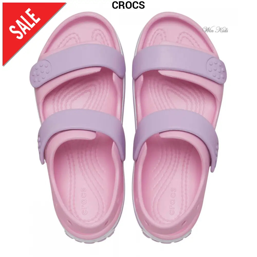 Sandali CROCS rosa bambina doppio velcro 28 - 35 Sandali