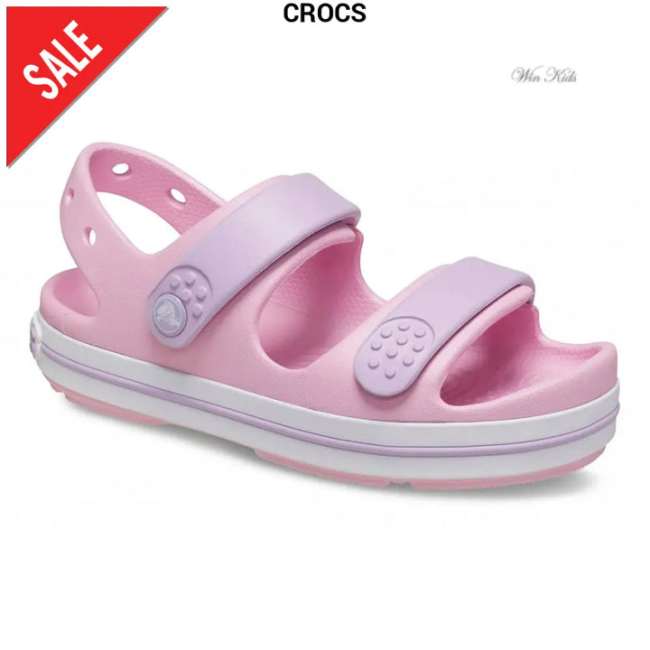 Sandali CROCS rosa bambina doppio velcro 28 - 35 Sandali