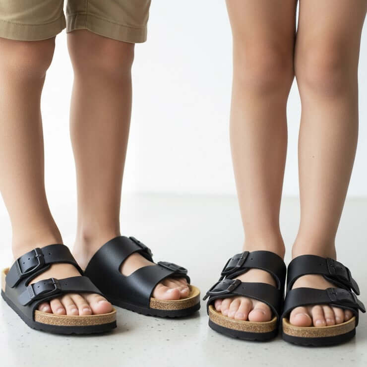 Sadali superga per bambino e bambina modello bio ciabatta nero taglia 24-35