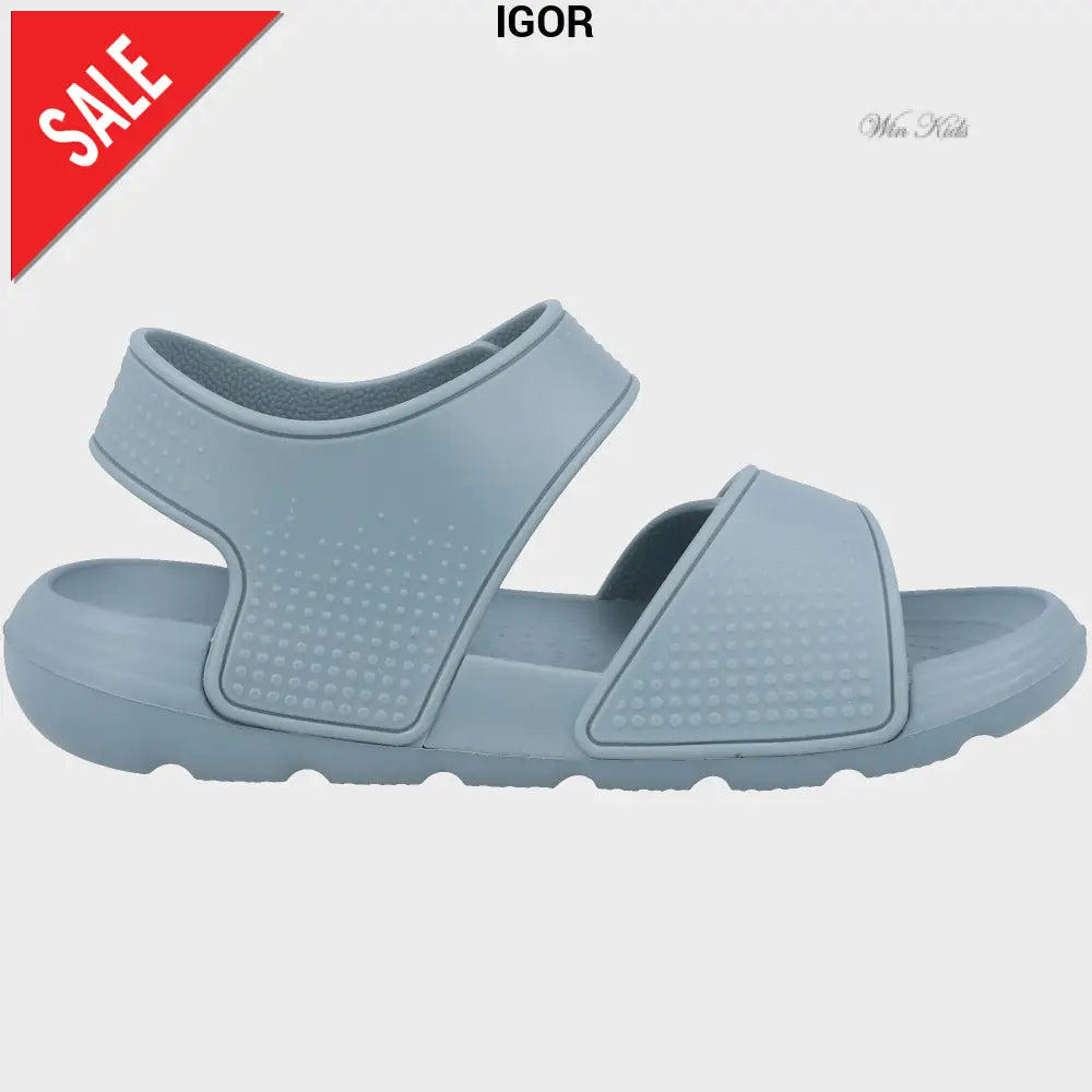 Sandali IGOR in gomma con velcro oceano 22 - 30 Sandali