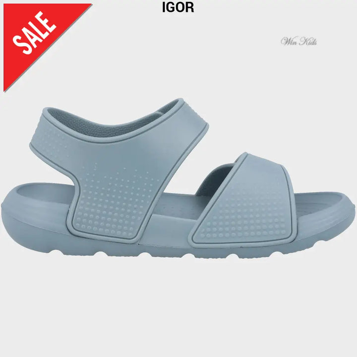 Sandali IGOR in gomma con velcro oceano 22 - 30 Sandali