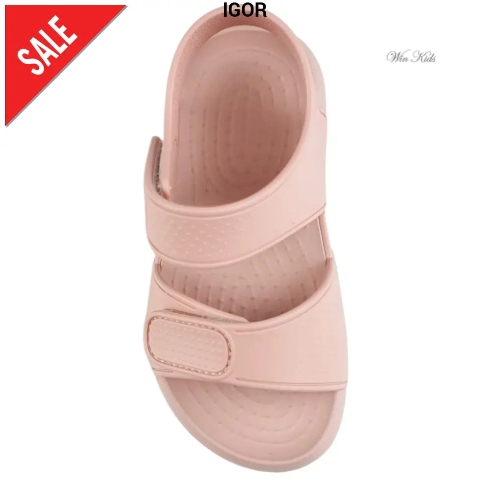 Sandalias IGOR de goma con velcro rosa 22 - 30 Sandalias