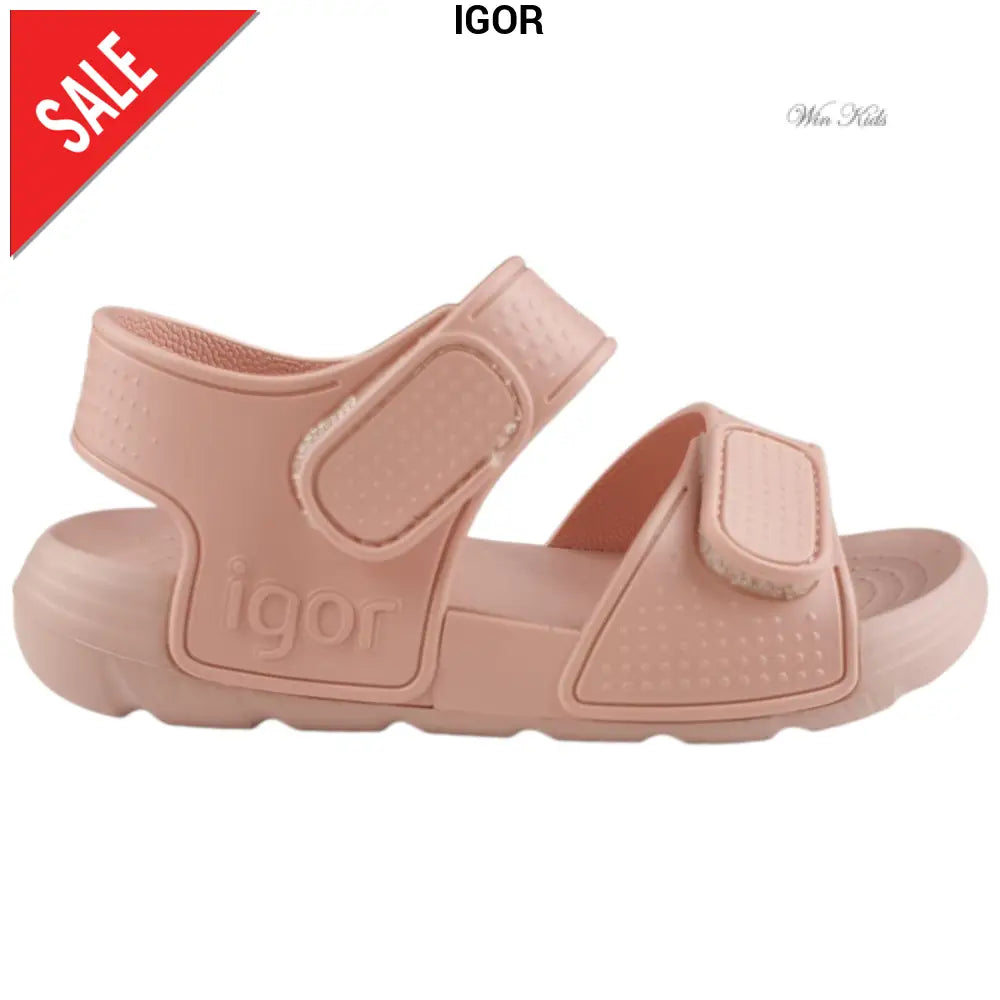 Sandalias IGOR de goma con velcro rosa 22 - 30 Sandalias