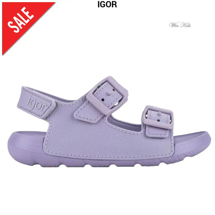 Sandali IGOR modello Maui doppia fibbia color malva 22 - 34 Sandali