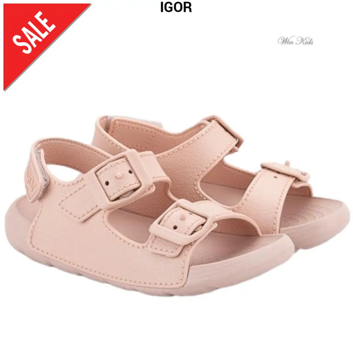 Sandali IGOR modello Maui doppia fibbia color rosa 22 - 34 Sandali