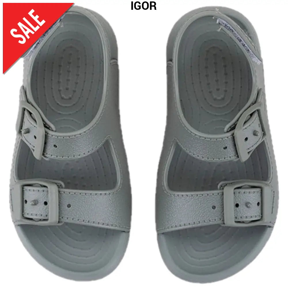 Sandali IGOR modello Maui doppia fibbia color verde 22 - 34 Sandali