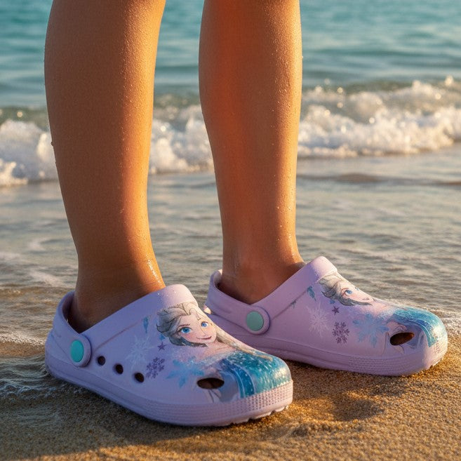 Sandali in gomma Disney Frozen lilla taglie 28-33