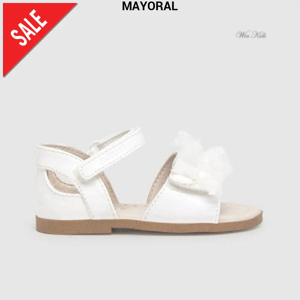 Sandali MAYORAL in vernice bianca e tulle charol 19 - 25 Sandali