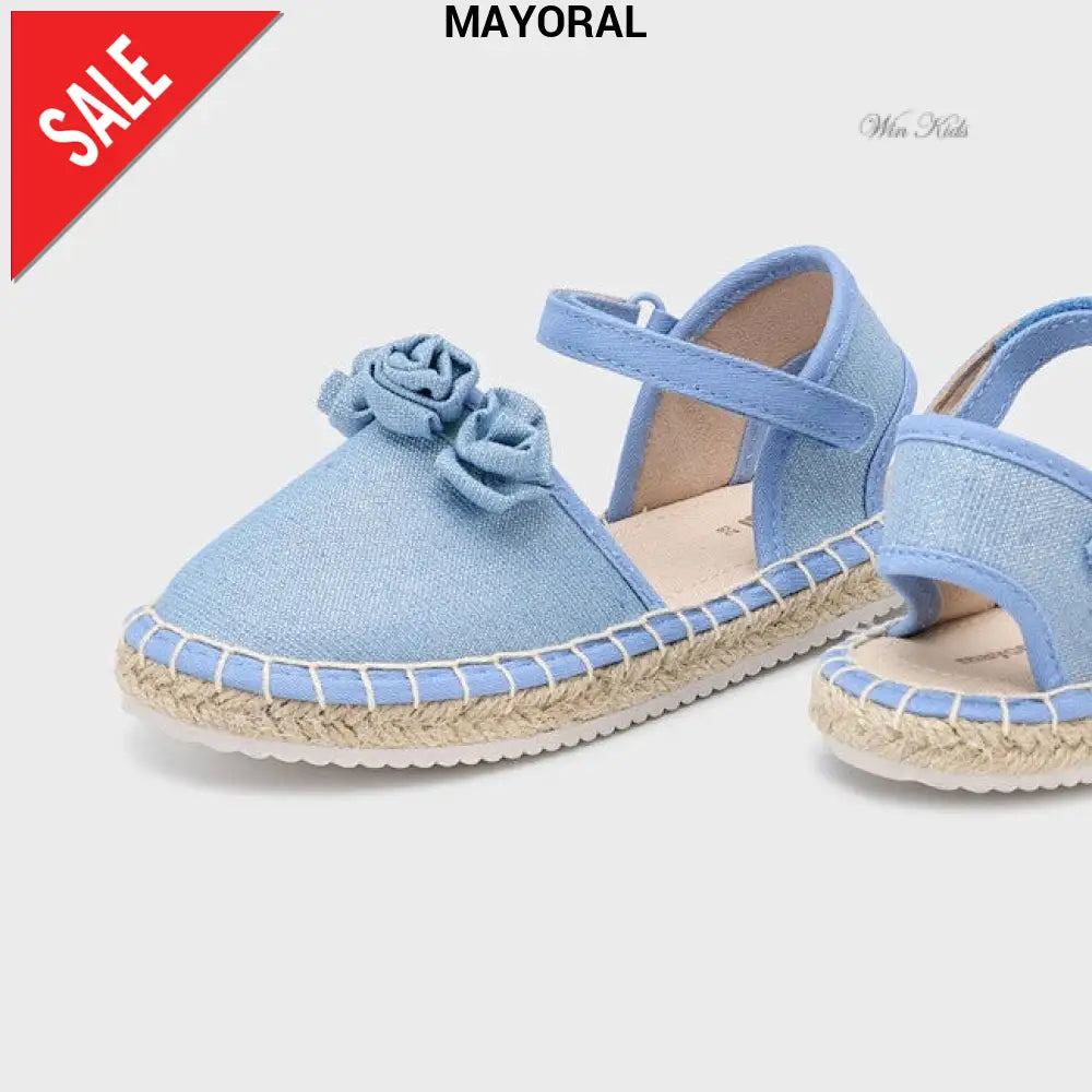 Sandali MAYORAL modello espadrillas jeans con roselline 19 - 25 Sandali