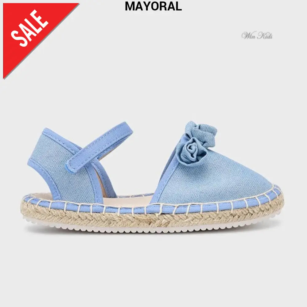 Sandali MAYORAL modello espadrillas jeans con roselline 19 - 25 Sandali