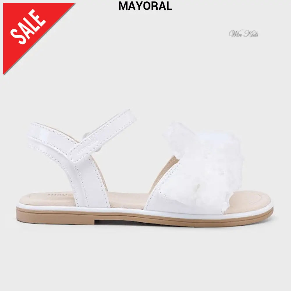 Sandali MAYORAL vernice bianca e tulle 26 - 35 Sandali